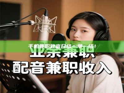 昌乐手机兼职致富日结一单一结！